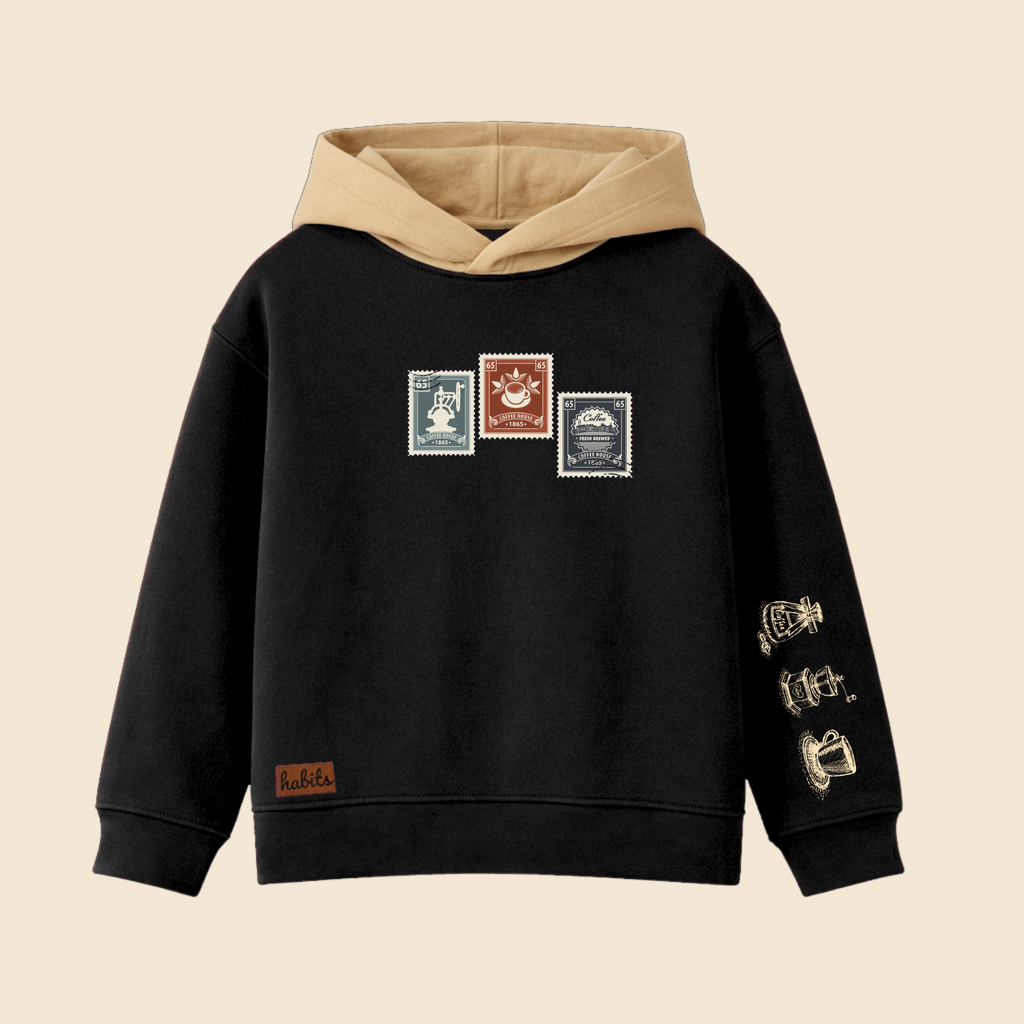 Coffee Stamps Oversized Hoodie