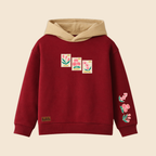 Flower Stamps Oversized Hoodie